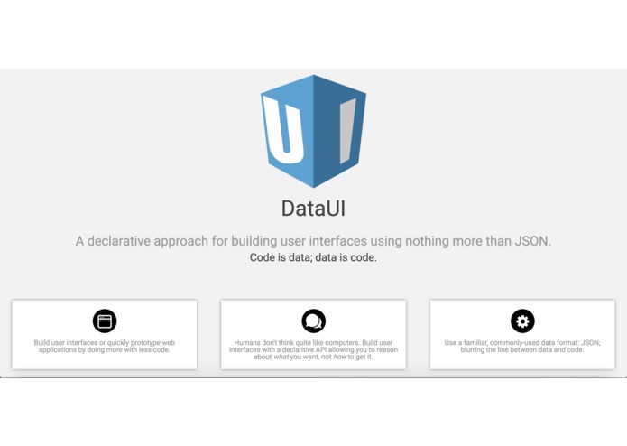 DataUI – screenshot 2