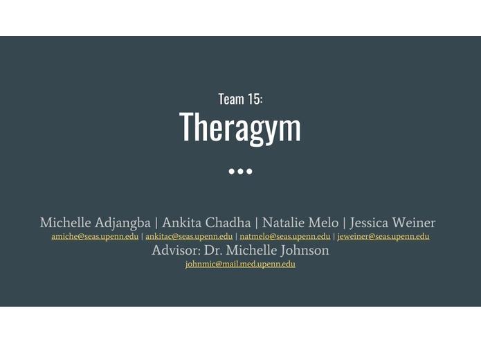 Team 15: Theragym – screenshot 1