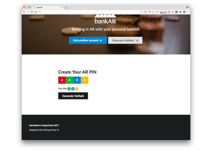 bankAR – screenshot 2