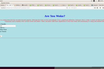 Social Awareness Calculator(AKA Woke Calculator)