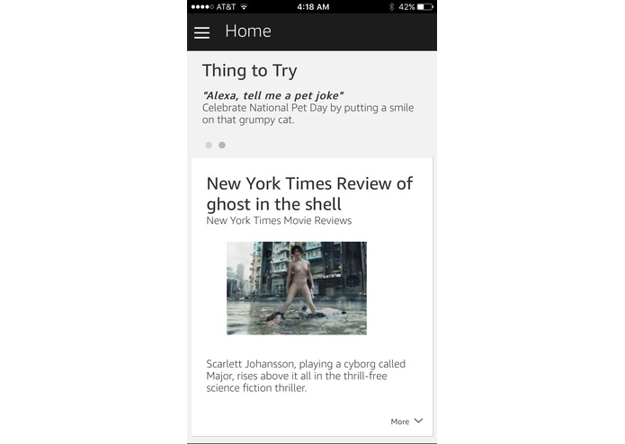 New York Times Movie Reviews Alexa Skill – screenshot 2