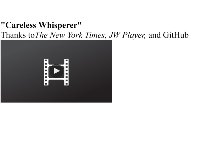 Careless Whisperer – screenshot 1