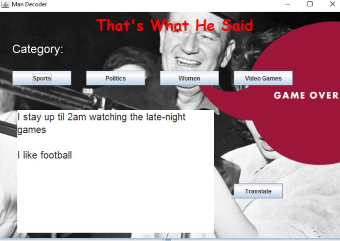 That's What He Said – screenshot 1