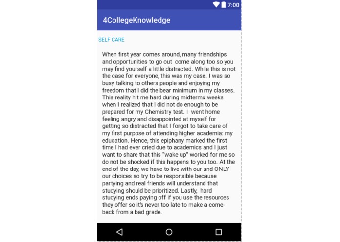 4CollegeKnowledge – screenshot 10