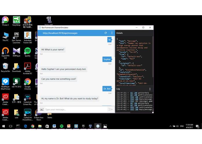 Personalized learning bot – screenshot 1