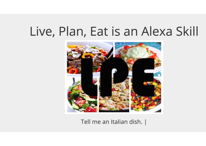 Live Plan Eat - Alexa Skill – screenshot 4