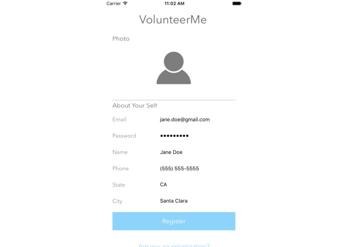 VolunteerMe – screenshot 3
