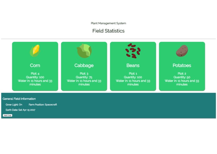 Plant Management System – screenshot 1