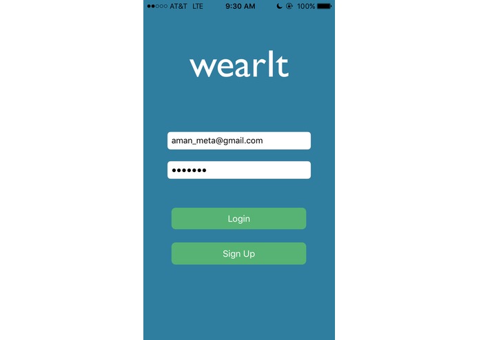 WearIt – screenshot 1