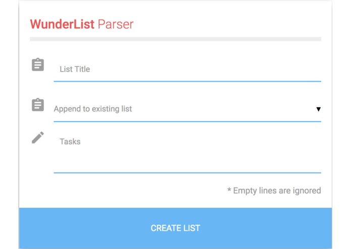 wunderlist-utilities – screenshot 1