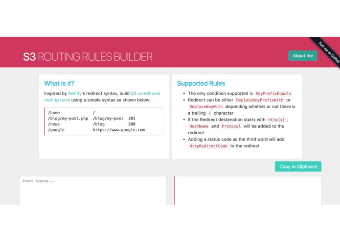 S3-Routing-Rules-Builder – screenshot 1