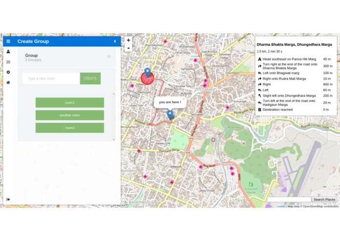 maps-chat-delivery-system  – screenshot 1