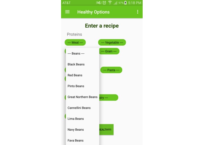 Healthy Options – screenshot 2
