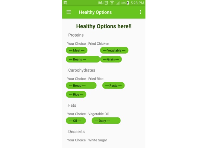 Healthy Options – screenshot 5