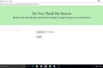 DoYouThinkHeSaurus