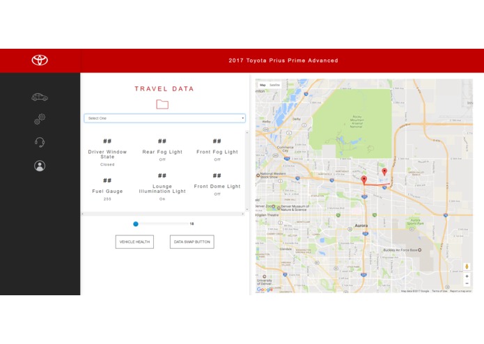 Toyota Telemetry Dashboard – screenshot 2