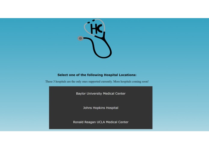 HospiChat – screenshot 1