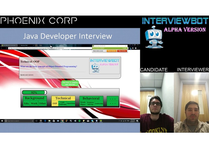 Team Phoenix: InterviewBot – screenshot 5