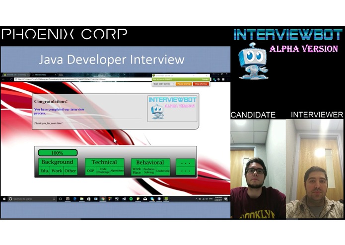 Team Phoenix: InterviewBot – screenshot 6
