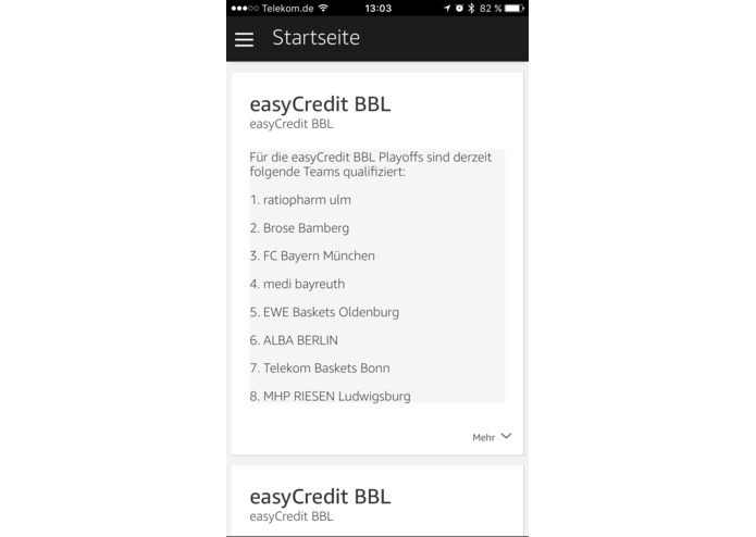 easyCredit BBL – screenshot 2