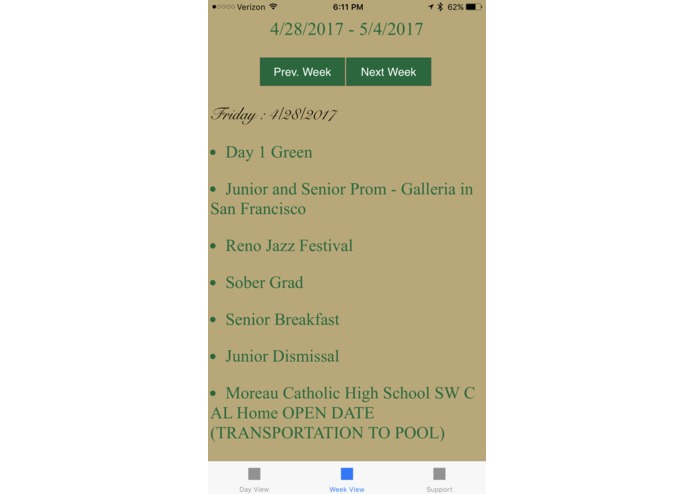 MCHS Events – screenshot 3