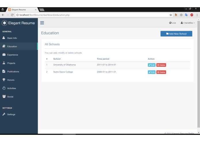 Elegant Resume – screenshot 4