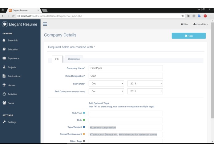 Elegant Resume – screenshot 5