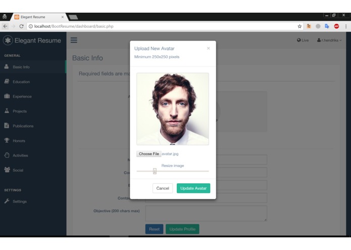 Elegant Resume – screenshot 3
