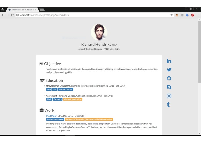 Elegant Resume – screenshot 6