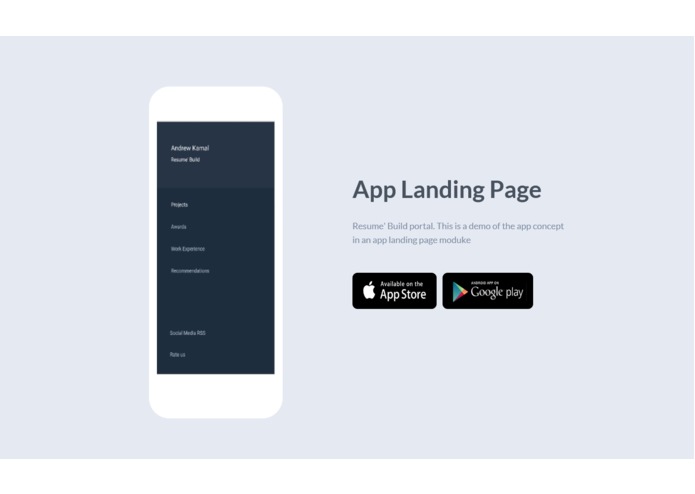 Personal Resume/Portfolio App UI – screenshot 5