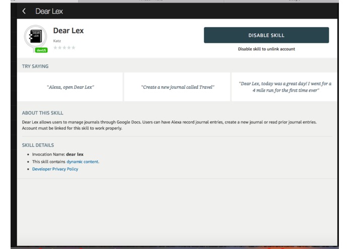 Dear Lex – screenshot 1