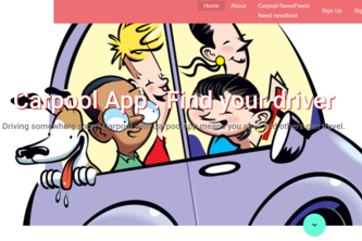 Carpool network platform app