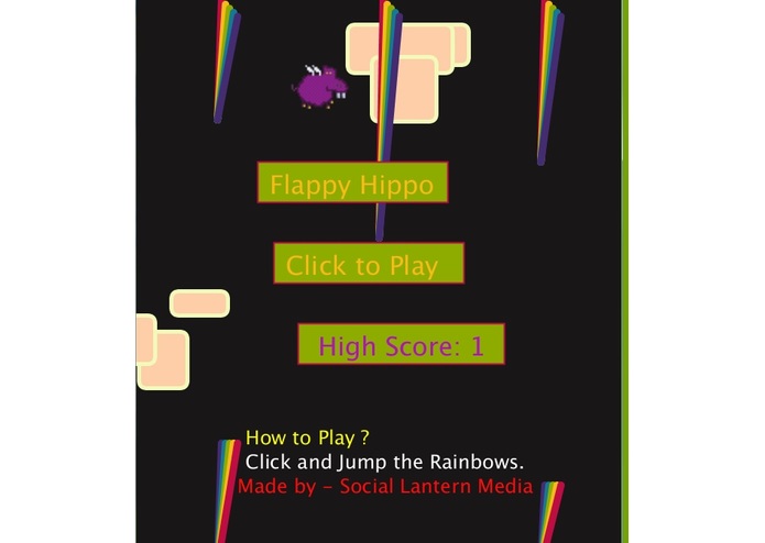 Flappy Hippo  – screenshot 1
