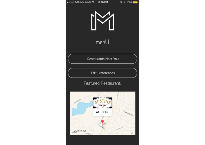 menU – screenshot 1