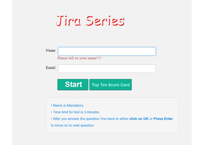 Jiraseries – screenshot 1