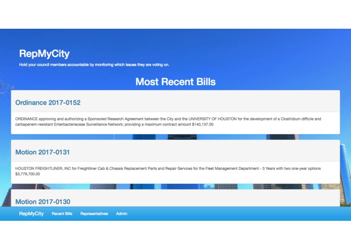 RepMyCity – screenshot 1