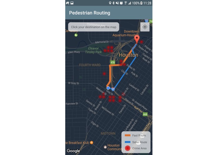 Safest Route Houston – screenshot 1