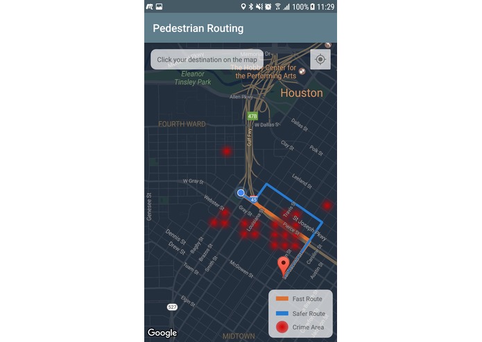 Safest Route Houston – screenshot 2
