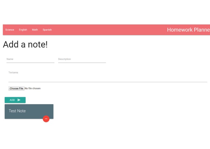 Homework Planner – screenshot 2