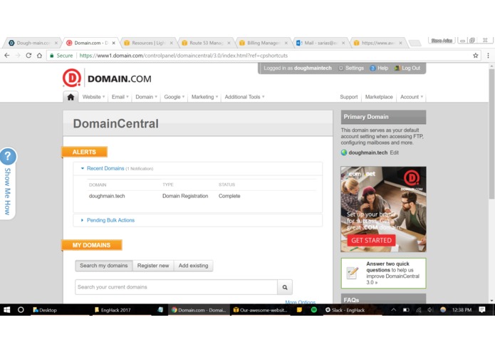 Dough-main.com – screenshot 1