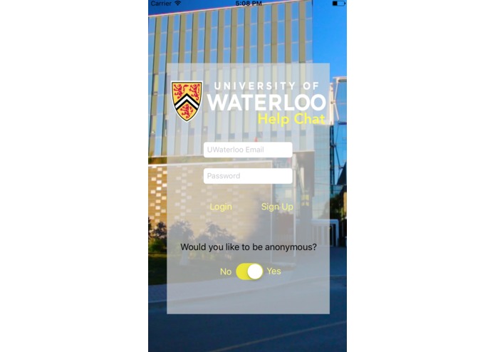UW HelpChat – screenshot 1