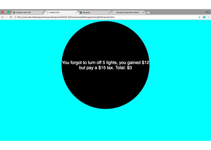Team 10 The Electric Bill – screenshot 4