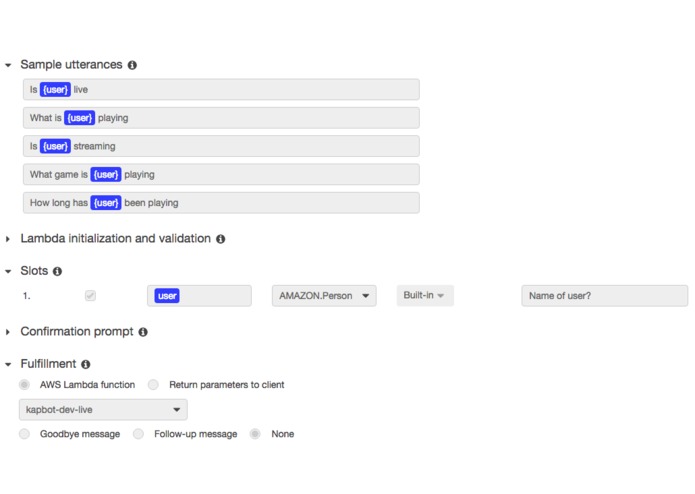 kapbot – screenshot 2