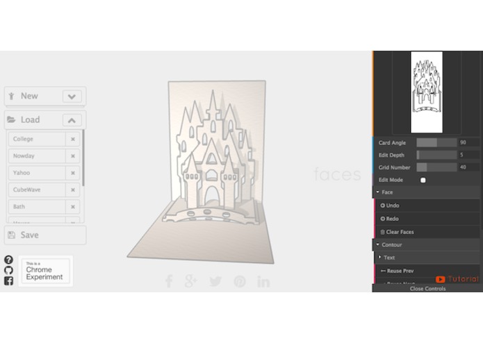 Pop-up card builder – screenshot 1
