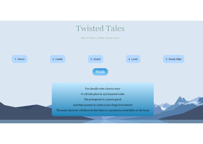 Twisted Tales: Short Story Idea Generator – screenshot 3