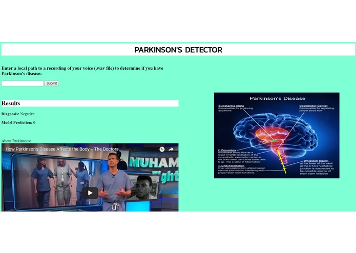 ParkinsonsDetector – screenshot 3