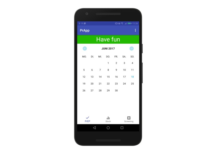 PrApp – screenshot 1