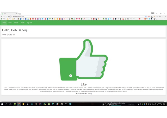 Like – screenshot 2