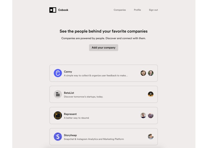Cobook – screenshot 1