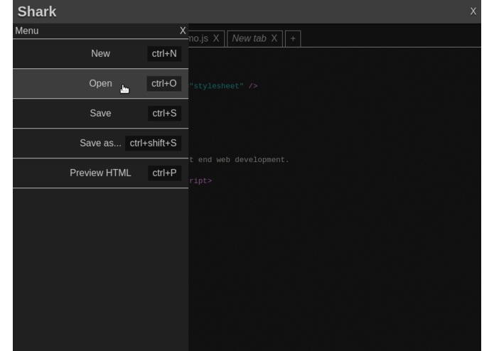 Shark Text Editor – screenshot 5